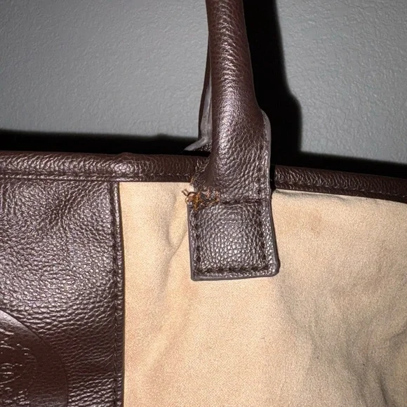 Vince Camuto Tan and Dark Brown Women's Tote - Picture 4 of 5